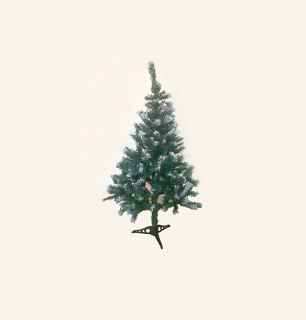 Χριστουγεννιάτικο δέντρο πράσινο χιονισμένο με 120 κλαδιά 90εκ πλαστικά πόδια [00001455]