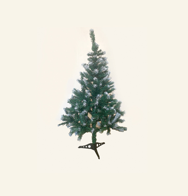 Χριστουγεννιάτικο δέντρο πράσινο χιονισμένο 250 κλαδιά 120εκ πλαστικά πόδια [00001456]