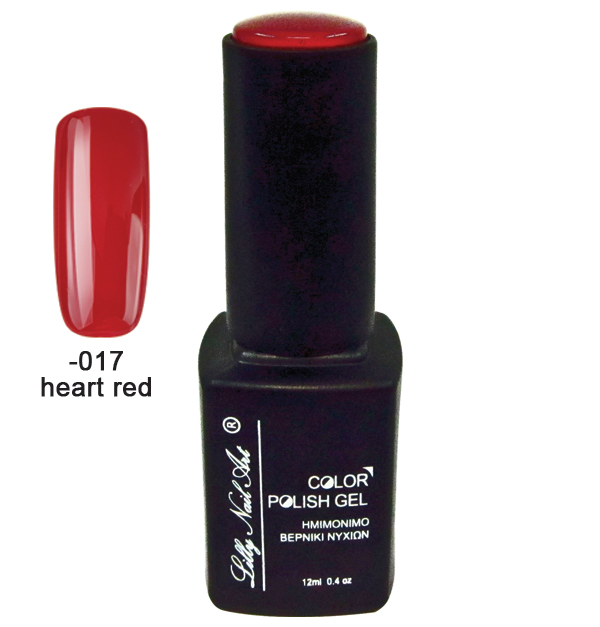 Ημιμόνιμο τριφασικό μανό 12ml - Heart red 