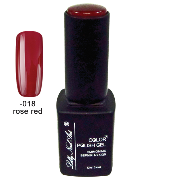Ημιμόνιμο τριφασικό μανό 12ml - Rose red 