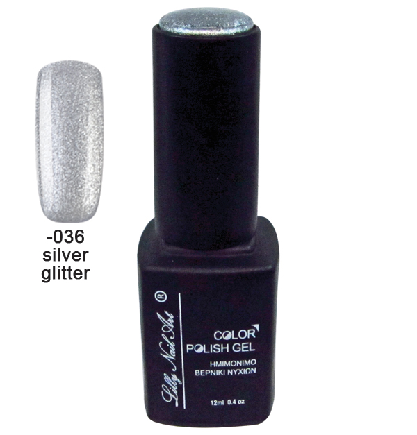 Ημιμόνιμο τριφασικό μανό 12ml - Silver glitter [40504008-036]