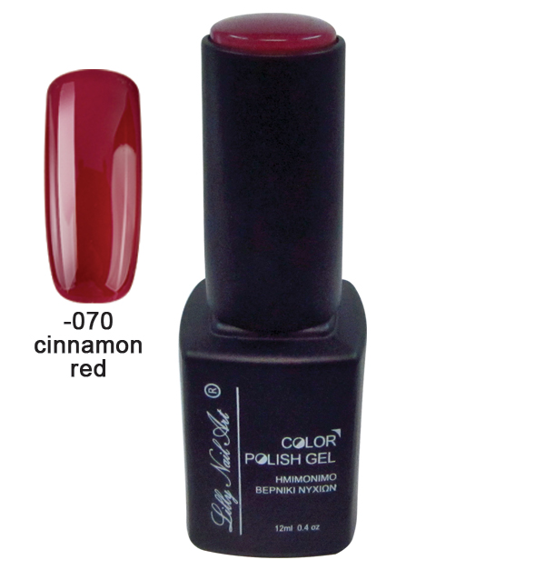 Ημιμόνιμο τριφασικό μανό 12ml - Cinnamon red 