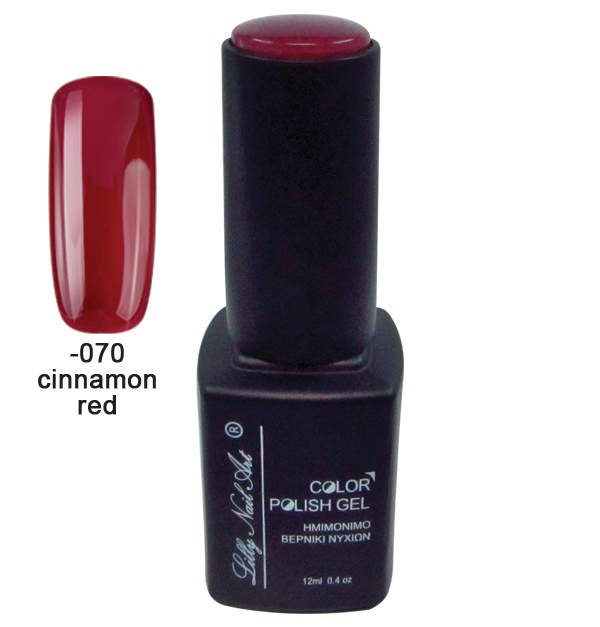 Ημιμόνιμο τριφασικό μανό 12ml - Cinnamon red [40504008-070]