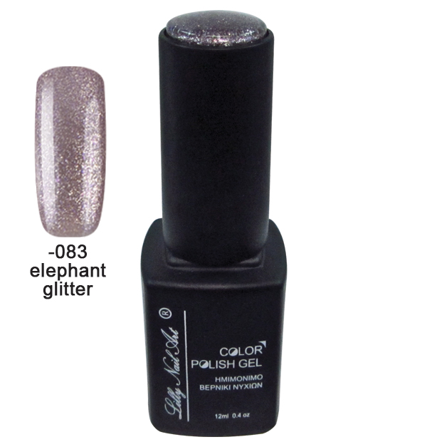 Ημιμόνιμο τριφασικό μανό 12ml - Elephant glitter 