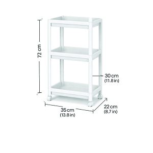 Πλαστική ραφιέρα με 3 ράφια 35x 22x 72 cm [00402670]