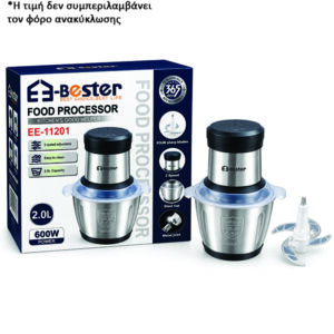 Bester EE-11201 multi μπλέντερ 600w με 4 λεπίδες και inox κάδο 2lt [30501554]