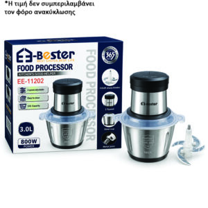 Bester EE-11202 multi μπλέντερ 800w με 4 λεπίδες και inox κάδο 3lt [30501555]
