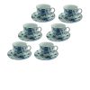 Σετ 6 φλυτζάνια με πιατάκια [00202300-1]