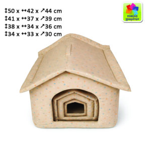 Υφασμάτινα σπιτάκια σκύλων - σκυλόσπιτα σετ 4 [10501779]