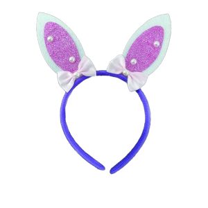 Στέκα μαλλιών "αυτάκια" μωβ [10502192]