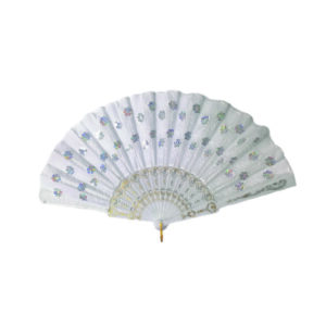 Πλαστική βεντάλια λευκή [20205020]