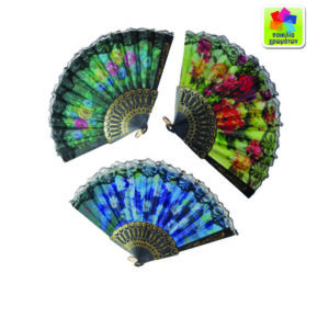 Πλαστική βεντάλια χρωματιστή [20205024]