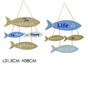 Καλοκαιρινό ξύλινο κρεμαστό διακοσμητικό 38cm [77420816]