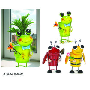 Διακοσμητικό γλαστράκι μεταλλικό φ10x 20cm [77668810]