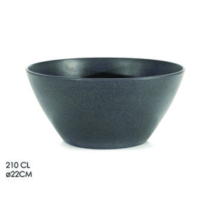 Μπολ μελαμίνης ανθρακί 210cl φ22cm. [77588445]