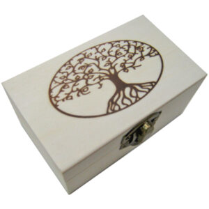 Ξύλινο κουτί με πυρογραφία για decoupage “The Wishing Tree” [20601322]