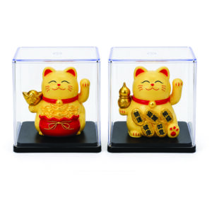 Hλιακή γάτα τύχης Maneki Neko 7,5cm [70110025]