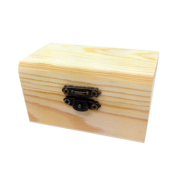 Παραλληλόγραμμο ξύλινο αλουστράριστο κουτάκι 