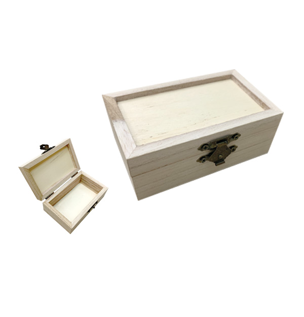 Ξύλινο αλουστράριστο κουτί Υ6 x Μ4,8 x Π10cm [20601362]