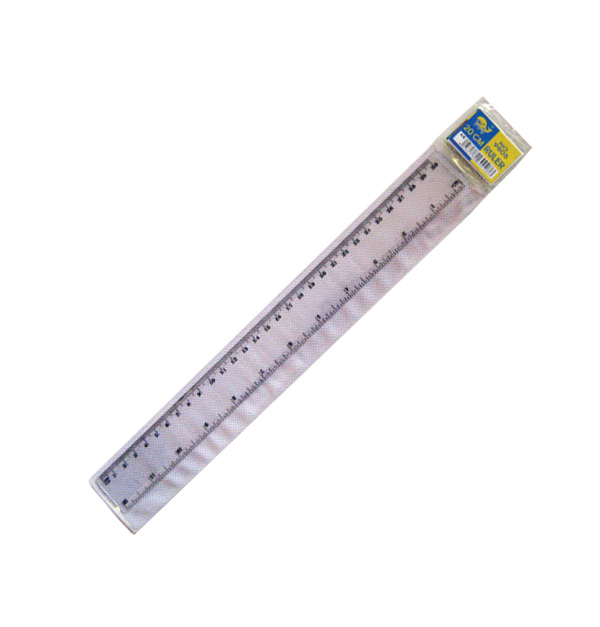 Χάρακας πλαστικός διάφανος 30cm