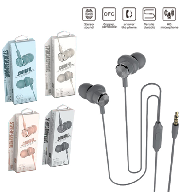 In-ear wired earphone handsfree με βύσμα 3,5mm 