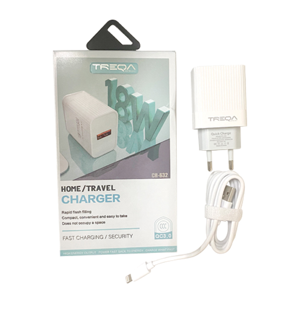 Treqa Φορτιστής usb adapter 18W CS-632 ios 