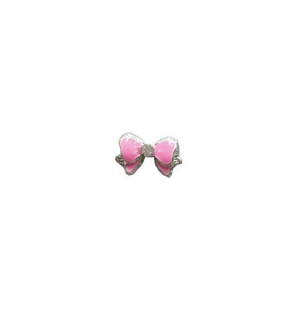 Μεταλλικό διακοσμητικό νυχιών φιόγκος ροζ [40502057-282]