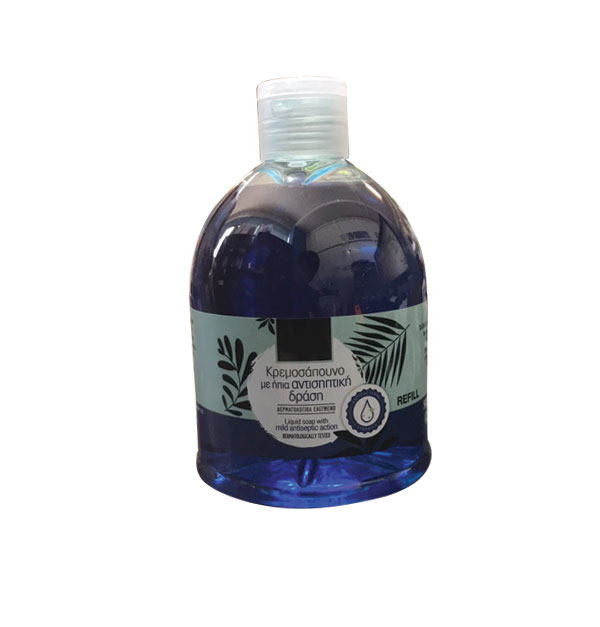 Κρεμοσάπουνο χεριών αντισηπτικό 500ml μπλε
