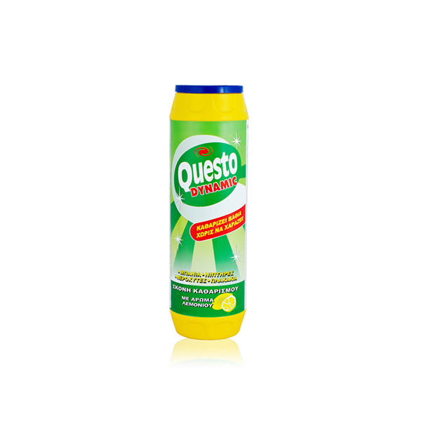 Σκόνη καθαρισμού μπάνιου Questo dynamic λεμόνι 0,5kg )