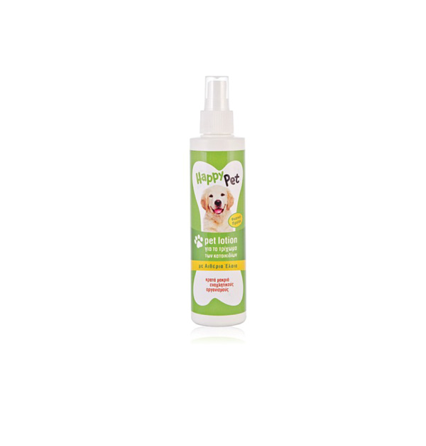 Lotion κατα των ενοχλητικών οργανισμών Happy pet 250ml 