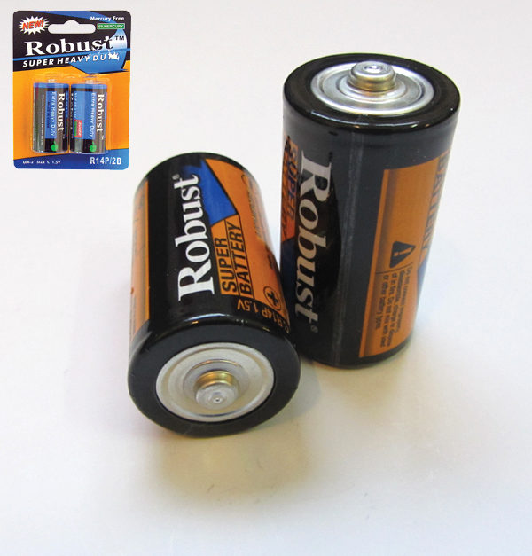Συσκευασία 2 απλές μπαταρίες R14-C [00600007]