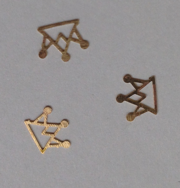 50 μεταλλικά διακοσμητικά νυχιών χρυσές κορώνες [40502059-14]