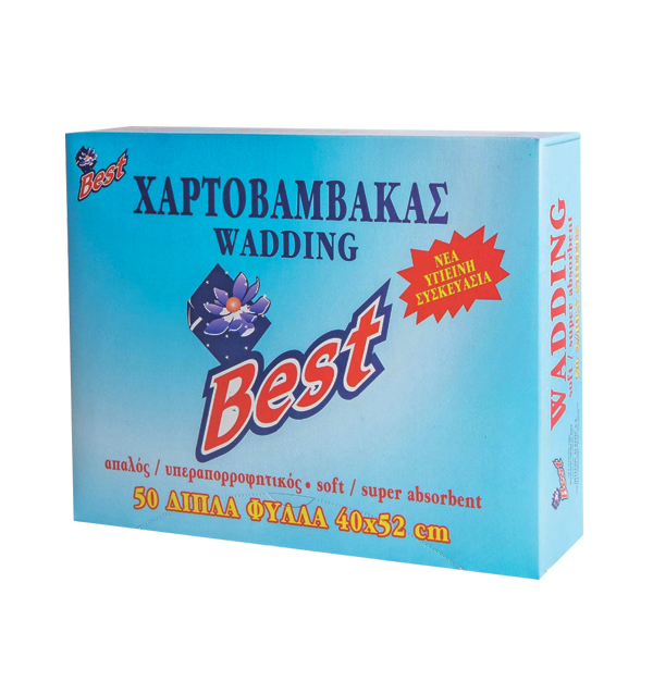 Χαρτοβάμβακας Best 50 φύλλα 40-52cm