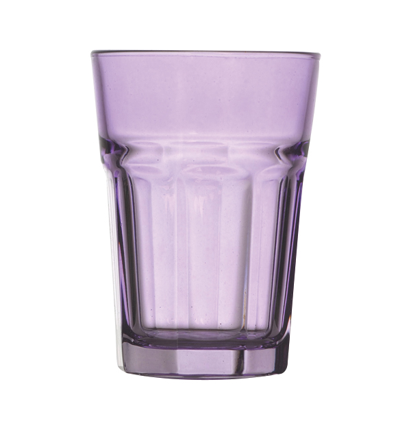 Γυάλινο μωβ ποτήρι νερού [70301012-3]