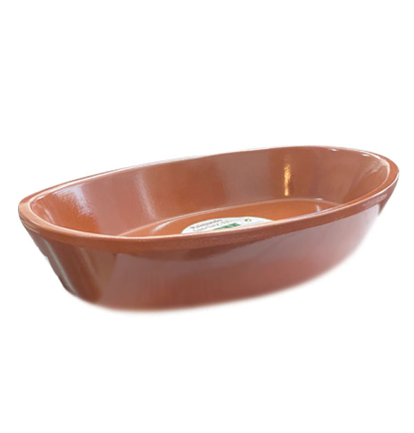 Πιατέλα πυρίμαχη οβάλ Φ49cm