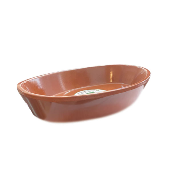 Πιατέλα πυρίμαχη οβάλ Φ33cm