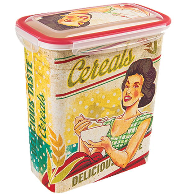 Πλαστικό φαγητοδοχείο Retro 2lt