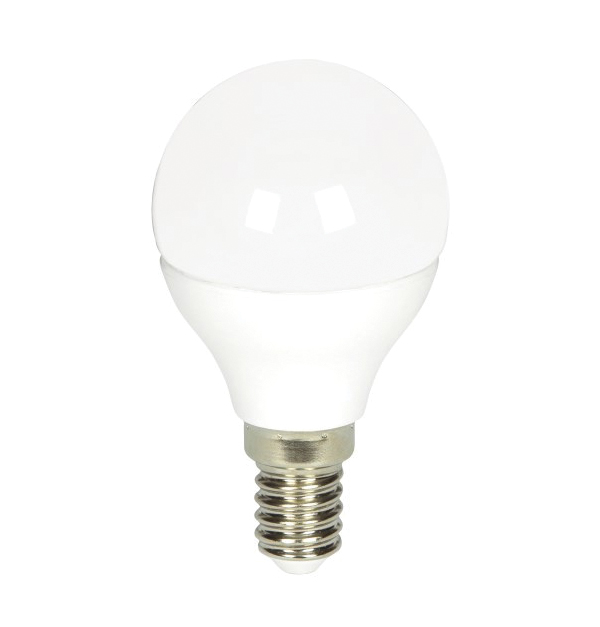 Λευκή βιδωτή λάμπα led γλόμπος 6W 6000K