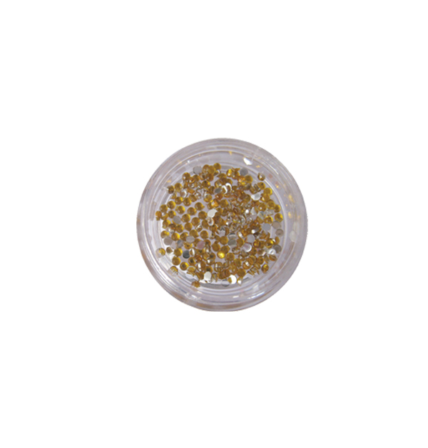 400 χρυσά στρας στρογγυλά διαμαντάκια [40502009-5]