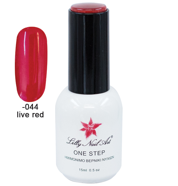 Ημιμόνιμο μανό one step 15ml - Live Red [40504001-044]