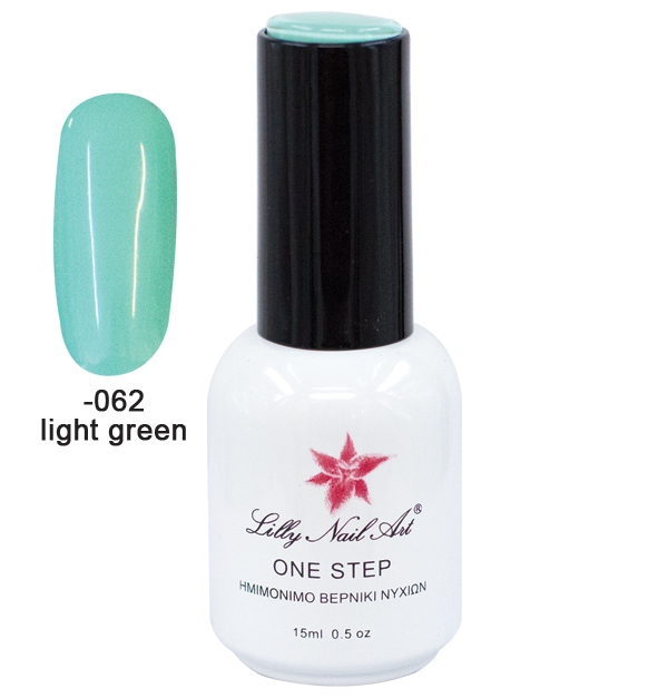 Ημιμόνιμο μανό one step 15ml - Light Green [40504001-062]