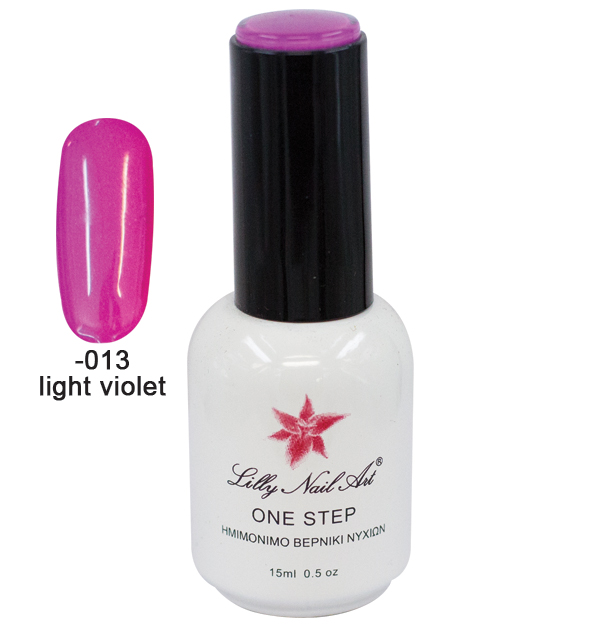 Ημιμόνιμο μανό one step 15ml - Light violet 