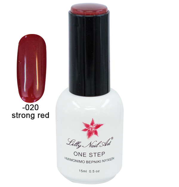 Ημιμόνιμο μανό one step 15ml - Strong red [40504001-020]