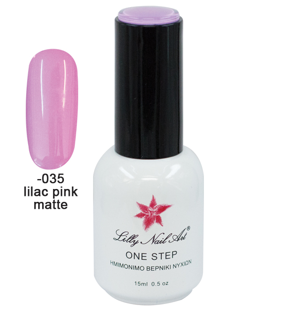 Ημιμόνιμο μανό one step 15ml - Lilac pink matte [40504001-035]