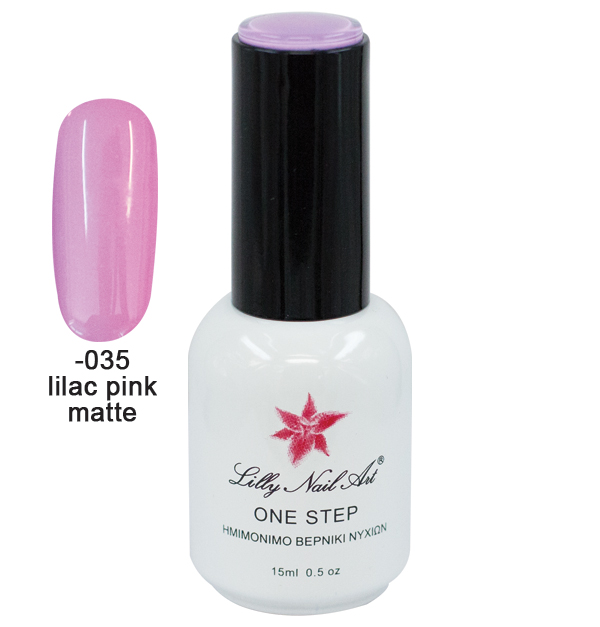 Ημιμόνιμο μανό one step 15ml - Lilac pink matte 