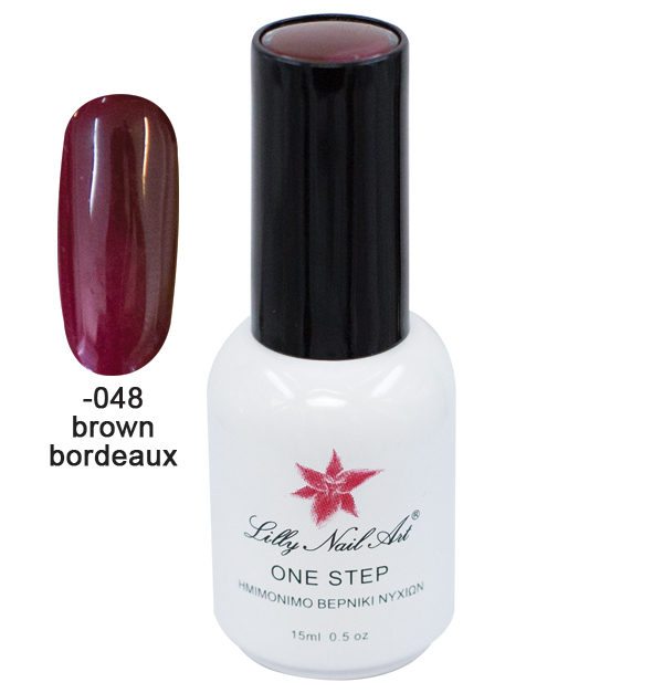 Ημιμόνιμο μανό one step 15ml - Brown bordeaux 